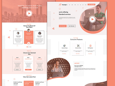 Modern, Trendy And Professional Eye-Catching Landing Page Design