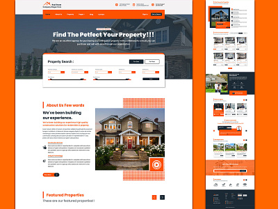 Real Estate Home Page Design