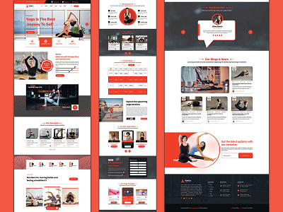 Yoga Home Page 3d animation corporate website figma graphic design gym logo motion graphics print training ui uiux workout xd yoga yoga center yoga home page yoga shop yoga website yoga wordpress