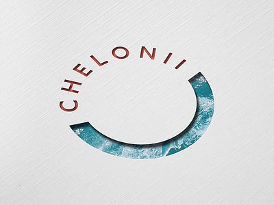 Chelonii Logo Cut Out cut out depth design layers logo logotype