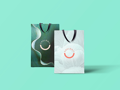 Chelonii Shopping Bags brand identity design shopping bags