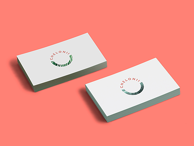 Chelonii Business Cards brand identity branding business cards design packaging print