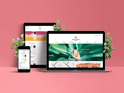 Sana Jardin Site design perfume products redesign shop site web