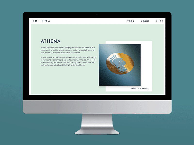 Portfolio - Athena Case brand brand identity business female font guidelines identity logo luxury portfolio professional type