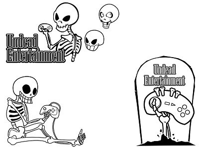 Undead art entertainment illustration logo skeleton skull undead