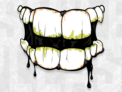 Wickedsmile Resizes grime gross mouth slime teeth