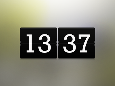 Simple flip clock clock engise flip simple ui