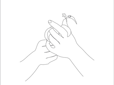 illustration work abstract art art best artist hand line hand with flower minimalist one line art one line drawing