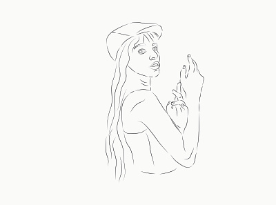 girls one line art illustration color line art continuous line continuous line art flower line art graphic design illustration illustrator design line art illustration minimalist line art one line art one line drawing portrait art