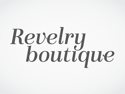 Revelry Boutique Redesign