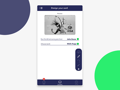 Design your bank card app bank card debit ios phone photoshop sketch ui ux web