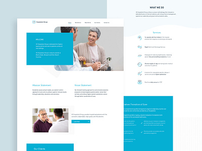 H2 Hospitalist - Web Design adobe xd health illustration landing page product design ui ux waves web design web designer website builder website design