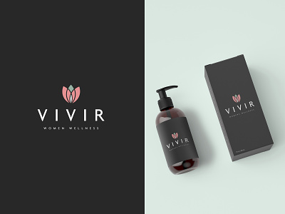 VIVIR adobe illustrator agency brand branding cbd concept design flat icon illustration lettering logo logotype packaging photoshop typography vector wellness womens