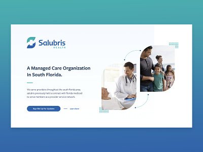 Salubris Health - Landing Page brand figmadesign florida health healthcare landing page miami ux uxui web design website website design