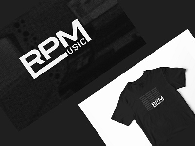 RPMUSIC Branding branding concept designs illustration logo logo design logotype music t shirt typography
