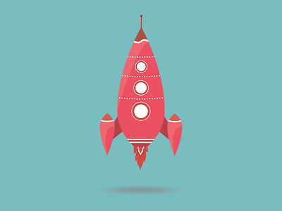 Space Rocket graphic design illustration rocket space spaceship