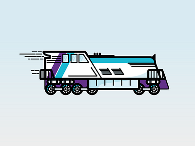 Train illustration logistics malmö sustaintive sweden train