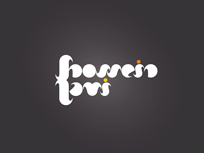 Hossein Lavi Logo custom font font hossein lavi illustration logo malmö sweden typography