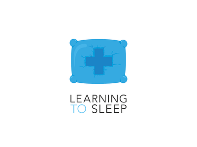 A logo suggestion we had for a client blue from studio health learning logo logotype pillow sleep