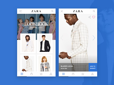 Lookbook Zara App app clothes concept details fashion lookbook minimalistic spring store zara