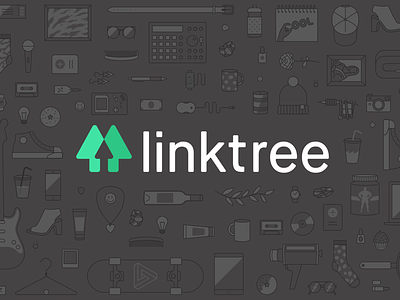 linktree branding design graphic identity lettering logo