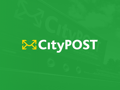 CityPOST enterprise logo post sticker van