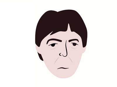 Paul beatles editorial illustration paul mccartney portrait portraiture