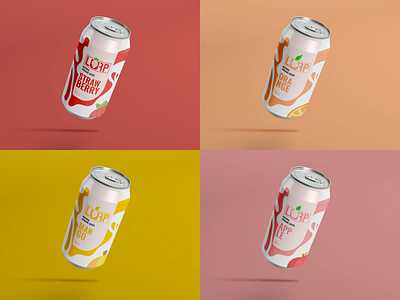 LURP Juices - Packaging Design branding drinks energy drink illustration illustrator juice minimal mockup design packaging design soft drink typography visual identity