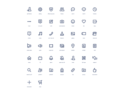 LINE menu icons icon line menu