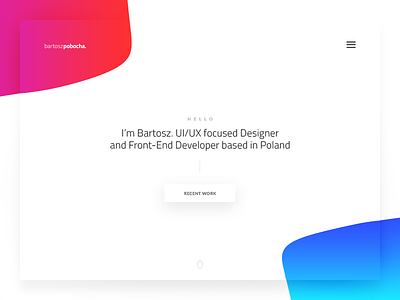 🏀 Personal site v2 design gradients header minimal minimalistic personal portfolio shapes ui ux web webdesign