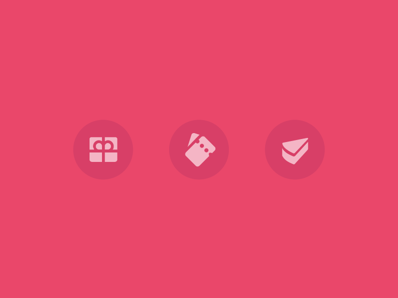Pink gifts android iconography