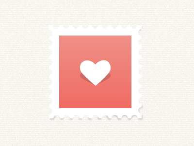 Best Place love mail stamp