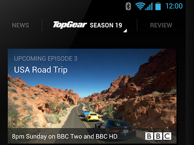 redesigning the Top Gear app
