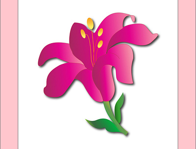 Flower card design icon illustration illustrator vector