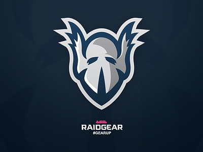 RaidGear branding debut dribbble logo mascot raid gear studio