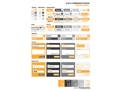 UI kit - component design ui ui design web design