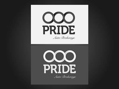 Pride auto brokerage - logo concept branding business card design flat design graphic design logo