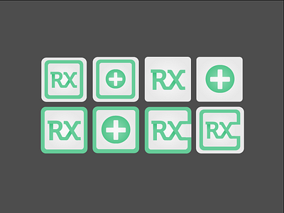 Rx Posts App Icon Designs app flat design ios mobile