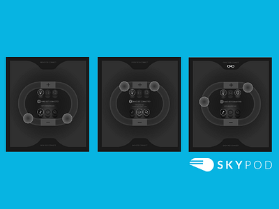 skypod UI flat design oculus ui virtual reality