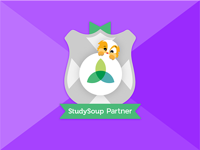 Studysoup Partner Badge brand design flat stickers studysoup