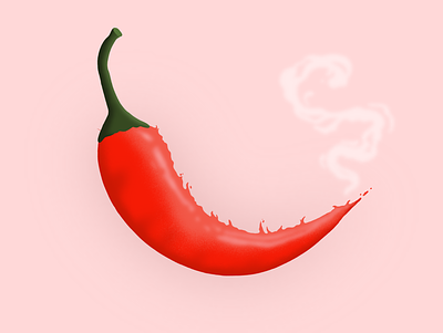 Hot n Spicy chili pepper design digital graphic design hot illustration illustrator ipad ipad pro procreate red hot chili pepper spicy