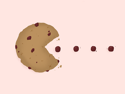 Pac-Man's Favorite Food design digital food graphic design illustration illustrator ipad pro pac man pastel procreate
