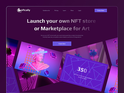 NFT store art marketplace nft shop store uiux