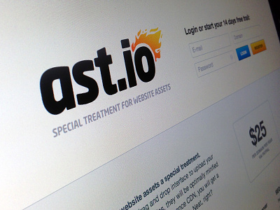 ast.io homepage design homepage layout signup simple website