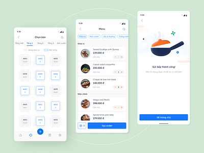 Restaurant Mobile POS App by Hân Ngọc on Dribbble