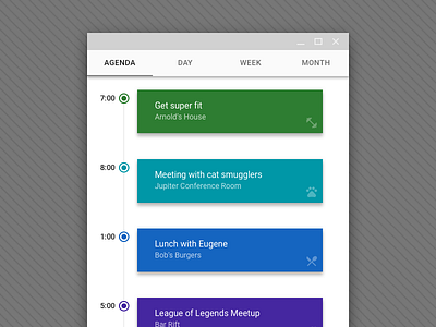 #dailyui #038 Google Calendar Chrome App by Jeff Reiner on Dribbble #dailyui #038 Google Calendar Chrome App by Jeff Reiner on Dribbble