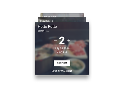 #dailyui #054 - Reservation Finder daily ui find a reservation finder food food finder material material design material ui materialui reservation restaurant