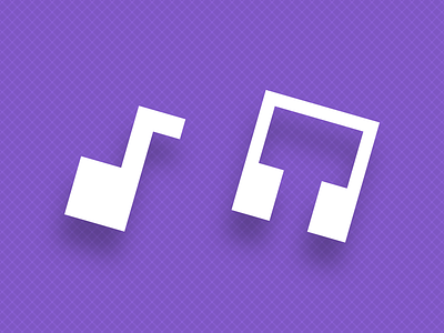 #dailyui #055 - Boxy Music Icon Set headphone icons headphones headphones icon icon icons material music music icon