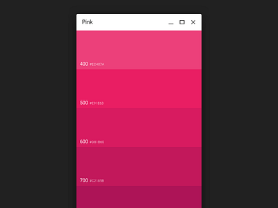 #dailyui #060 - Chrome OS Color Picker