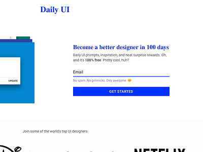 #dailyui #100 - Daily UI Landing Page 🎉 💯 🎉 daily ui dailyui design final day landing landing page material material design material ui materialui ui ui challenge
